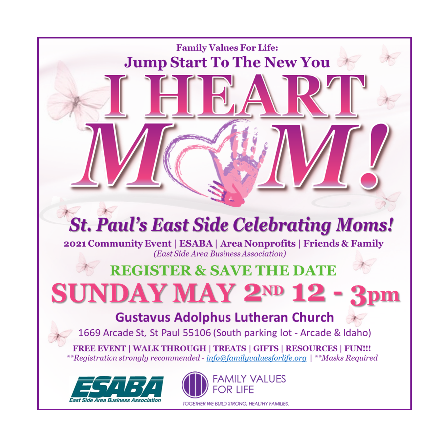 Event Promo Photo For I HEART MOM! - St. Paul's East Side Celebrating Moms!